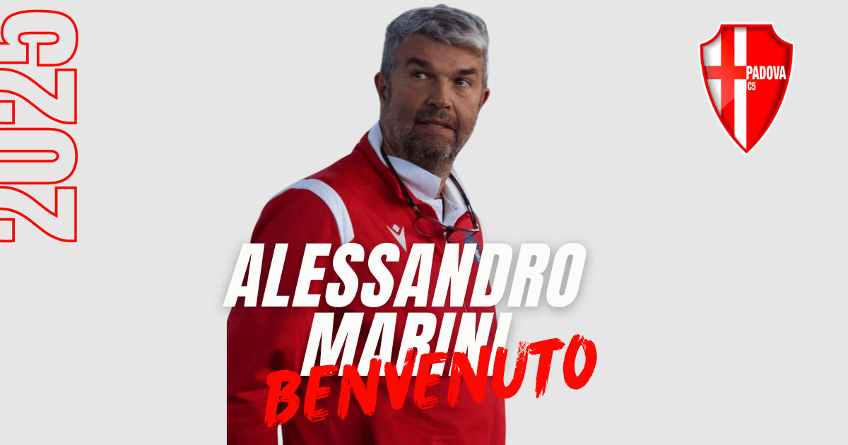 Alessandro Marini: il nuovo mister dell'Under 15 e Under 17 del Calcio Padova C5