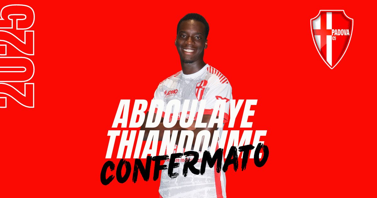 Abdoulaye Thiandoume confermato al Padova C5 per la stagione 2024/25