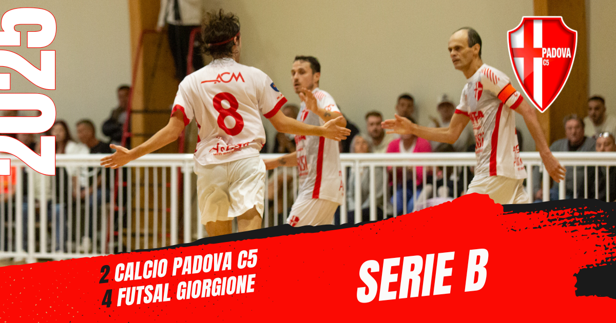 Calcio Padova C5 – Futsal Giorgione 2-4: Una sconfitta amara per i biancoscudati