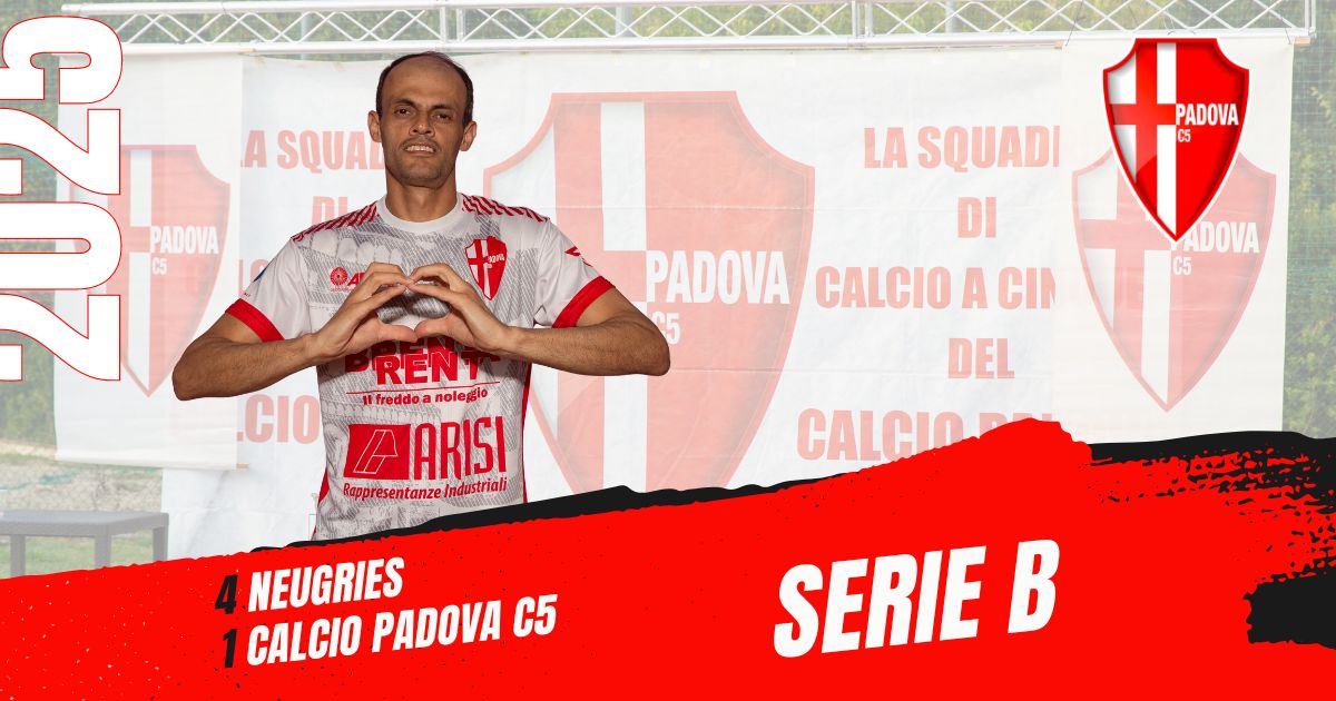 Padova C5, esordio amaro in campionato: sconfitta per 4-1 contro il Neugries