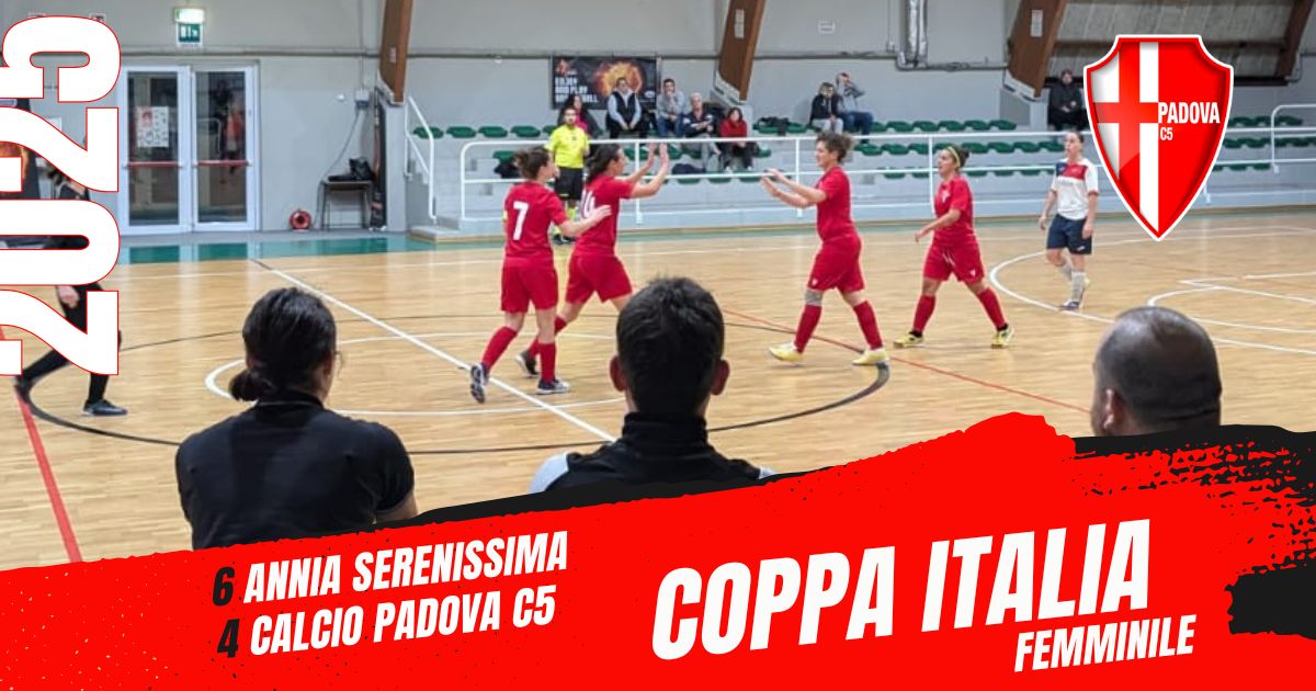 Calcio Padova C5 Femminile: sfuma il passaggio del turno di Coppa Italia ai rigori