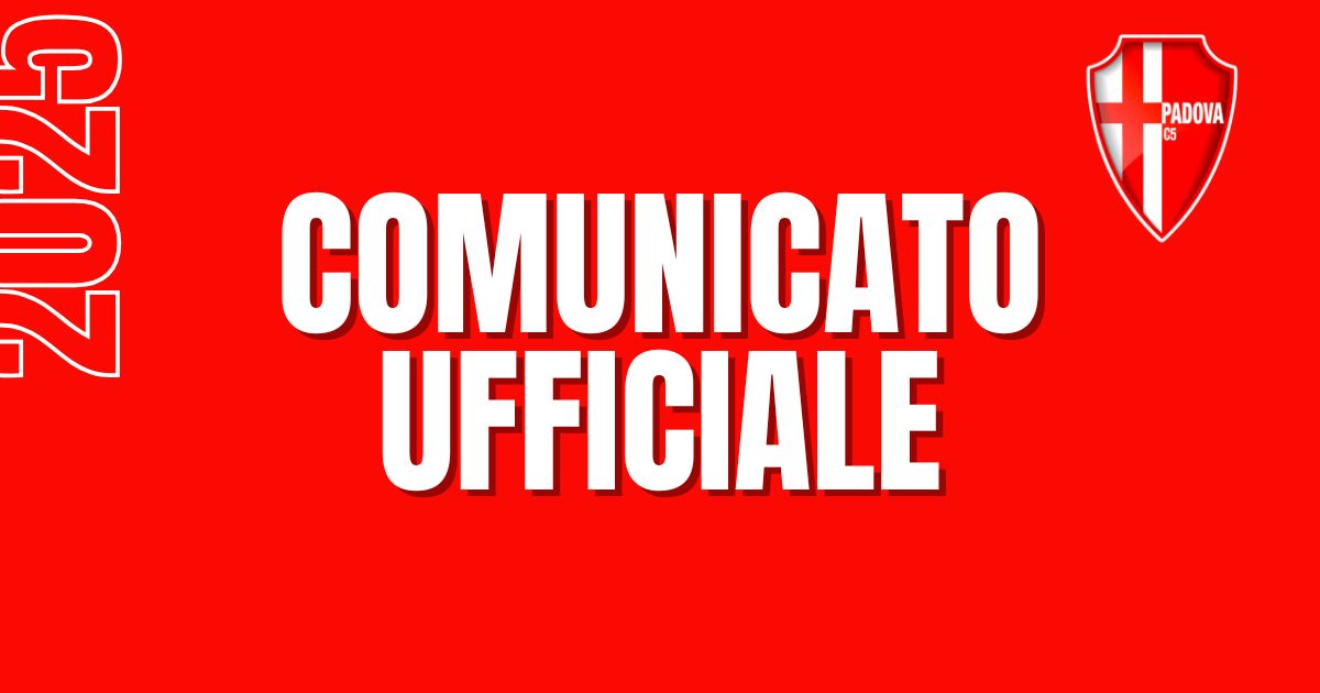 Comunicato Ufficiale: Calcio Padova C5 e Alessandro Donisi Si Separano di Comune Accordo