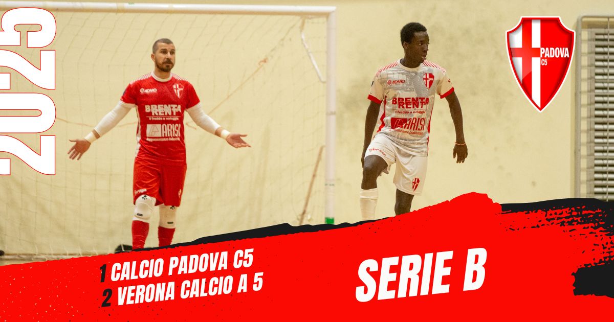 Calcio Padova C5 beffato dal Verona: un risultato che non rispecchia la partita