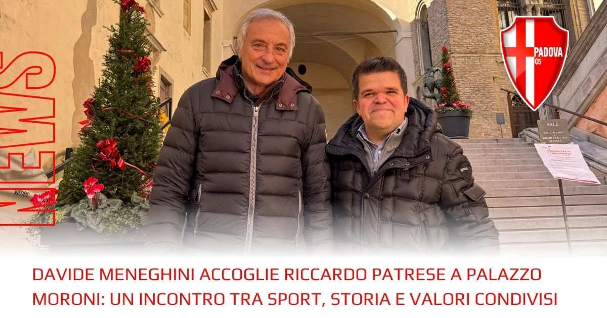 Davide Meneghini accoglie Riccardo Patrese a Palazzo Moroni: un incontro tra sport, storia e valori condivisi