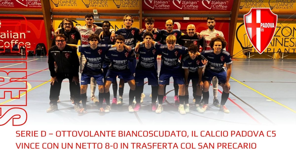 Serie D | Padova travolgente: 8-0 al San Precario!