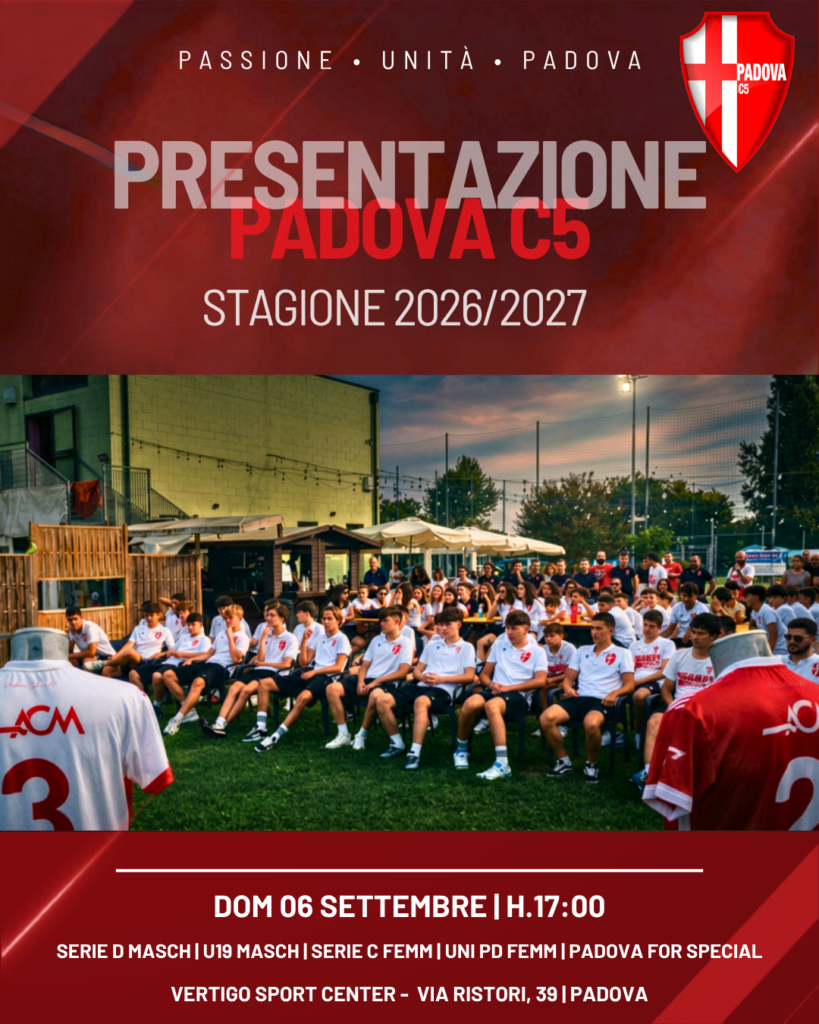 CALCIO PADOVA C5 | Presentazione stagione 2026/2027