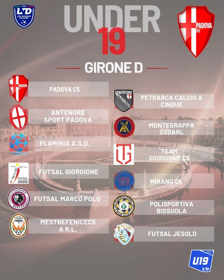 UNDER 19 – GIRONE D Calendario Ufficiale Stagione 2026/2027