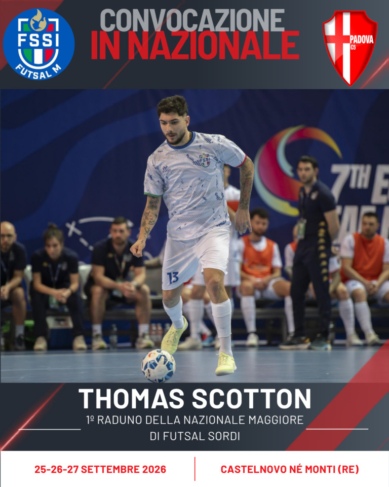 Thomas Scotton convocato in Nazionale FSSI