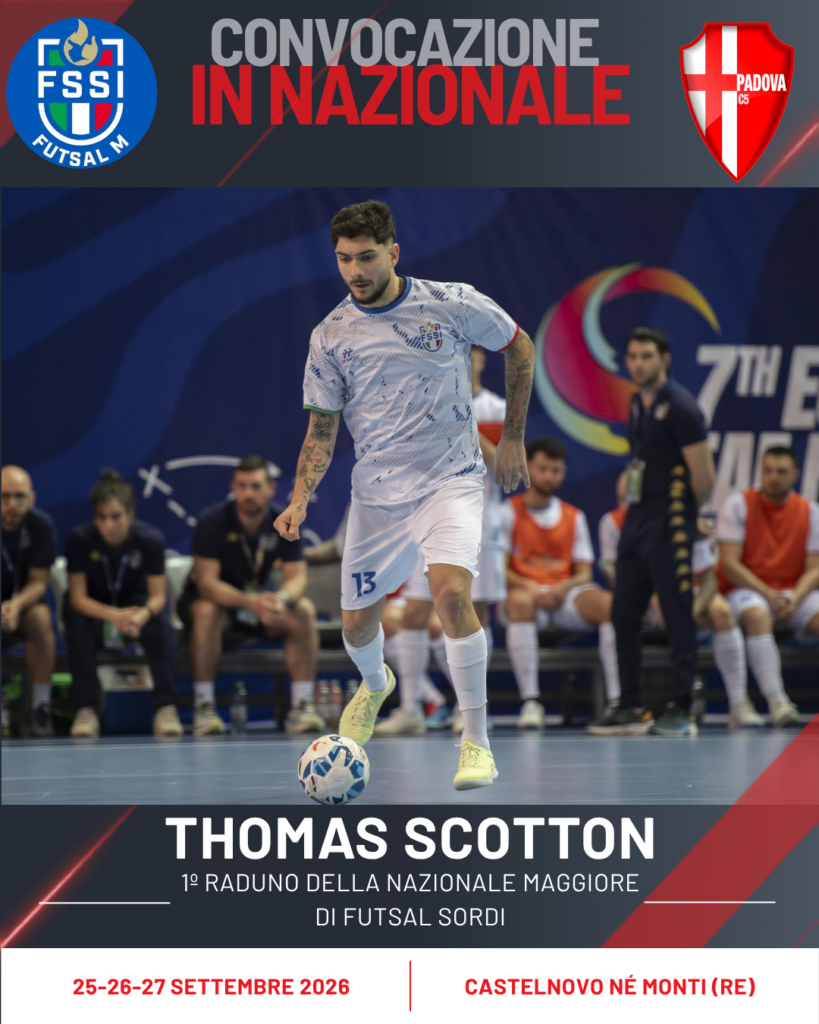 Thomas Scotton convocato in Nazionale FSSI