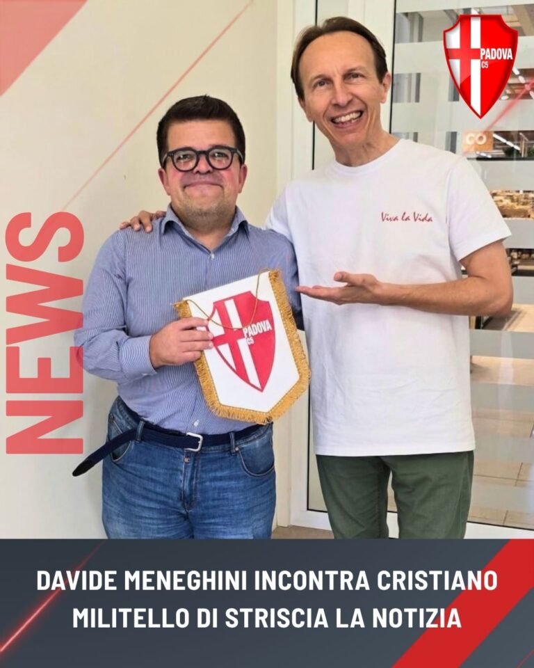 Davide Meneghini incontra Cristiano Militello al centro commerciale Aponense