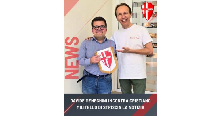 Davide Meneghini incontra Cristiano Militello al centro commerciale Aponense